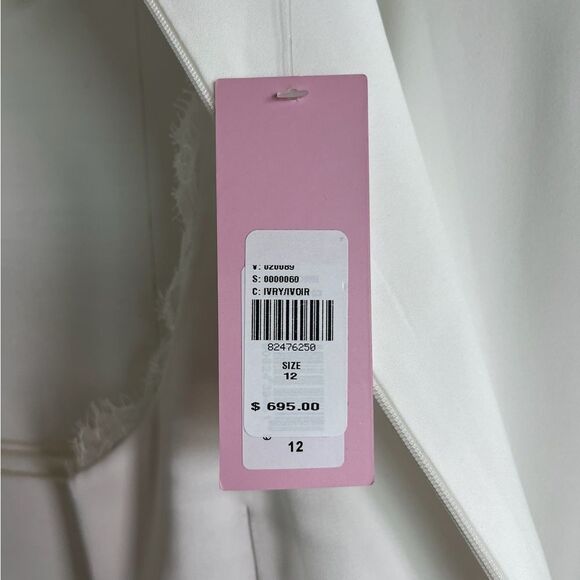 Nwt Anthropologie Sachin & Babi Isla cutout satin ivory white lace wedding gown - Picture 3 of 13